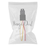 Maxbell 2xCar Automotive Truck 4 Pin 12V 80 Amp SPDT NC Relay and Harness Socket