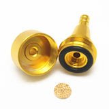 Maxbell 2xUniversal Aluminum Motorcycle Dirt Bike Inline Fuel Oil Filter 6mm Gold