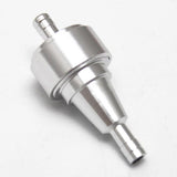 Maxbell 4xUniversal Aluminum Motorcycle Dirt Bike Inline Fuel Oil Filter 6mm Silver