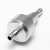 Maxbell 4xUniversal Aluminum Motorcycle Dirt Bike Inline Fuel Oil Filter 6mm Silver