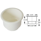 Maxbell 30xWhite No Holes Recessed Cup Drink Holder for Marine Boat Car RV