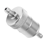 Maxbell 6x8mm 5/16" Aluminium Inline Fuel Petrol Diesels Filter Universal Silver