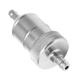 Maxbell 4x8mm 5/16" Aluminium Inline Fuel Petrol Diesels Filter Universal Silver