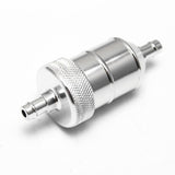 Maxbell 6x8mm 5/16" Aluminium Inline Fuel Petrol Diesels Filter Universal Silver