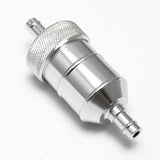Maxbell 3x8mm 5/16" Aluminium Inline Fuel Petrol Diesels Filter Universal Silver