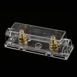 Maxbell 3xWaterproof Car Audio Stereo 0 2 4 Gauge Inline ANL Fuse Holder Clear Box