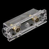 Maxbell 3xWaterproof Car Audio Stereo 0 2 4 Gauge Inline ANL Fuse Holder Clear Box