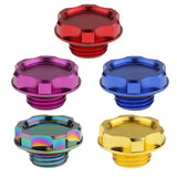 Maxbell 5xRacing Valve Aluminium Oil Fuel Cap Filler Tank Cover Plug for Honda Purple