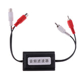 Maxbell 3x 2 RCA to 2 RCA Ground Loop Isolator Noise Audio Filter for Car Home Stereo