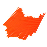 Maxbell 72Pcs Universal Motocross Wheel Rim Spoke Wraps Skins Cover Orange & White