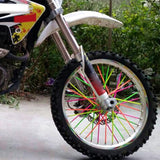 Maxbell 4x36 Pieces Universal Motocross Wheel Rim Spoke Wraps Skins Cover Black