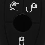 Maxbell 2xSilicone Key Fob 3 Button Case Cover Skin for  C200 Black