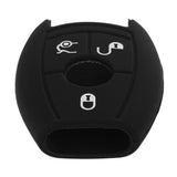 Maxbell 2xSilicone Key Fob 3 Button Case Cover Skin for  C200 Black