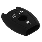 Maxbell 2xSilicone Key Fob 3 Button Case Cover Skin for  C200 Black