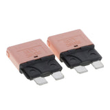 Maxbell 2x2 Piece Automatic 28V Marine Resettable Fuse Auto Circuit Breaker Blade 5A
