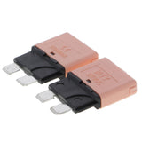 Maxbell 2x2 Piece Automatic 28V Marine Resettable Fuse Auto Circuit Breaker Blade 5A