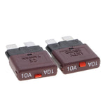 Maxbell 3x2 Piece Automatic 28V Marine Resettable Fuse Auto Circuit Breaker Blade 10A