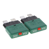 Maxbell 3x2 Piece Automatic 28V Marine Resettable Fuse Auto Circuit Breaker Blade 30A