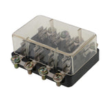 Maxbell 2xUniversal Car Auto Vehicle Boat Truck Audio 12V 6Way Fuse Box Holder Circuit 4-WAY