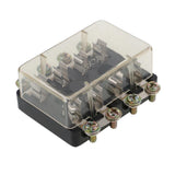 Maxbell 2xUniversal Car Auto Vehicle Boat Truck Audio 12V 6Way Fuse Box Holder Circuit 4-WAY