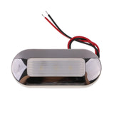 Maxbell 6x12V Marine/Boat/RV LED Oblong Oval Surface Mount Courtesy Accent Light White