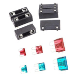 Maxbell 3x6 Set PCB Mount Mini Small Medium Universal Car Fuse Holder + Blade Fuses