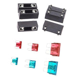 Maxbell 2x6 Set PCB Mount Mini Small Medium Universal Car Fuse Holder + Blade Fuses