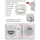 Maxbell 3xBoat Marine Caravan RV Auto Interior 12 Volt LED Courtesy Floor Light White