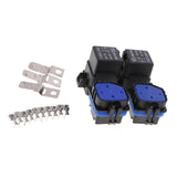 Maxbell 2 Set Universal Car Motorcycle Boat Automotive 40A 12V 5Pin Relay Socket Terminals Kit