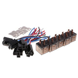 Maxbell 5 Pieces DC12V 80A Amp SPST Automotive 4 Pin Car Relay with Wires and Harness Socket Set