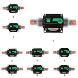 Maxbell 4xIn-Line Manual Reset Circuit Breaker Car Stereo Audio Fuse 12V/24V/32V 10A