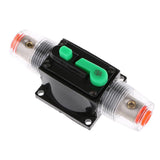 Maxbell 10xIn-Line Manual Reset Circuit Breaker Car Stereo Audio Fuse 12V/24V/32V 15A