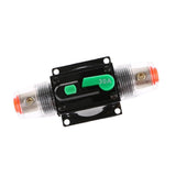 Maxbell 2x30A Car Audio Inline Circuit Breaker Fuse Holder Manual Reset Switch