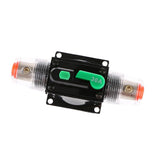 Maxbell 2x30A Car Audio Inline Circuit Breaker Fuse Holder Manual Reset Switch