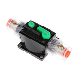 Maxbell 2x30A Car Audio Inline Circuit Breaker Fuse Holder Manual Reset Switch
