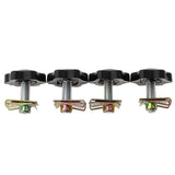 Maxbell 2xBlack Hard Saddlebag Locks Mounting Security Theft Deterrent For Motorcycle