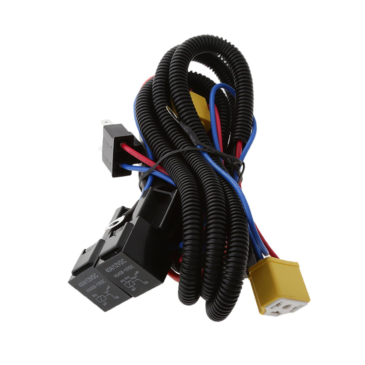 Maxbell H4 Headlight Headlamp Light Bulb Relay Wiring Harness Socket Plug Wire Kit