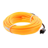 Maxbell Maxbell 5M Car Neon Cold Light EL Wire Strip Tube with 12V Drive Inverter Yellow