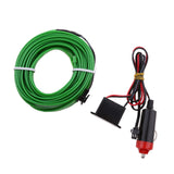 Maxbell Maxbell 5M Car Neon Cold Light EL Wire Strip Tube with 12V Drive Inverter Deep Green