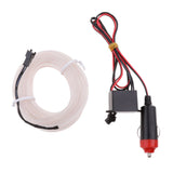 Maxbell Maxbell 5M Car Neon Cold Light EL Wire Strip Tube with 12V Drive Inverter White