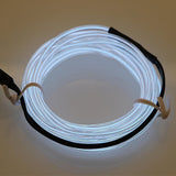 Maxbell Maxbell 5M Car Neon Cold Light EL Wire Strip Tube with 12V Drive Inverter White