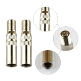 Maxbell 11xVehicle Motorcycle Copper Valve Extension Adapter Cap 39mm Metal Straight