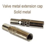Maxbell 35xVehicle Motorcycle Copper Valve Extension Adapter Cap 39mm Metal Straight