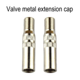 Maxbell 11xVehicle Motorcycle Copper Valve Extension Adapter Cap 39mm Metal Straight
