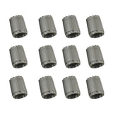 Maxbell 3x12 Pieces Wheel Tire Valve Stem Caps for TPMS Standard Valve Grey