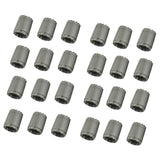 Maxbell 2x24 Pieces Wheel Tire Valve Stem Caps for TPMS Standard Valve Grey