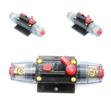 Maxbell 2xDC12V 24V 80AMP Car Audio Inline Circuit Breaker Fuse Manual Reset Switch