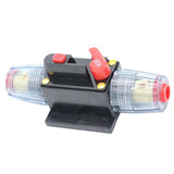 Maxbell 2xDC12V 24V 80AMP Car Audio Inline Circuit Breaker Fuse Manual Reset Switch