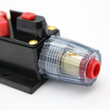 Maxbell 2xDC12V 24V 80AMP Car Audio Inline Circuit Breaker Fuse Manual Reset Switch