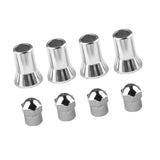 Maxbell 4x4 Sets TPMS Tire Valve Stem Caps & Sleeve Covers for American Car and Truck